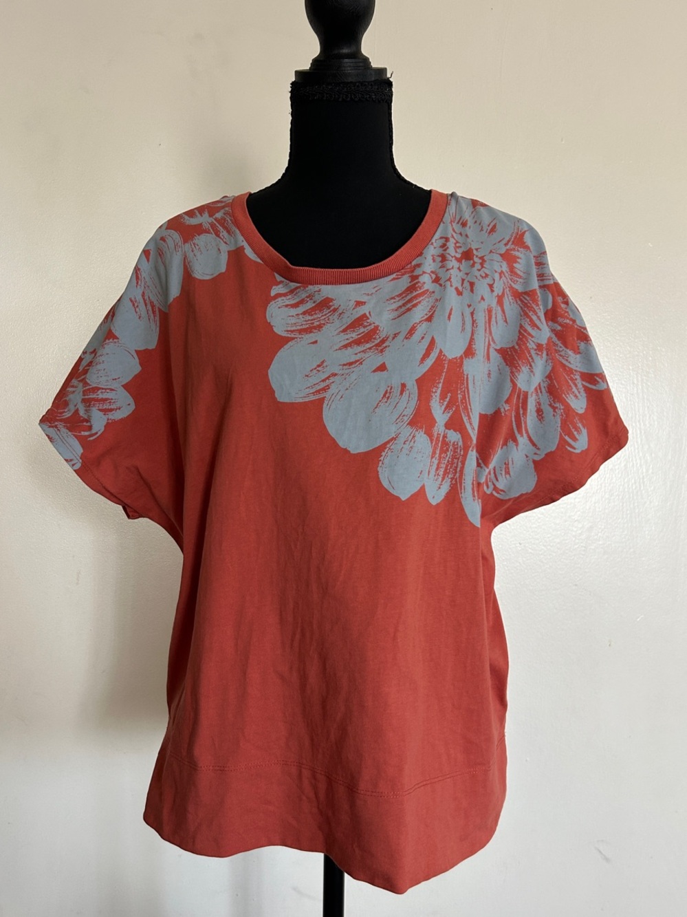 Anthropologie Barbra Sweatshirt Tee Floral Graphic Pullover Style